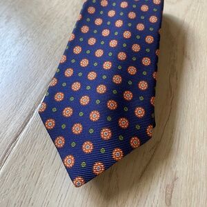 Kiton Blue, Orange and Green Tie